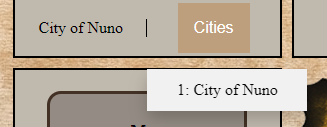 City Dropdown